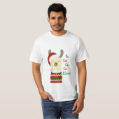Weihnachtslama-Shirt T-Shirt (Vorne ganz)