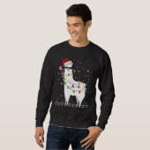 Weihnachtslama Sweatshirt (Vorne ganz)