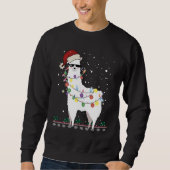 Weihnachtslama Sweatshirt (Vorderseite)