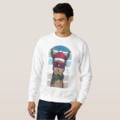 Weihnachtslama Sweatshirt (Vorne ganz)