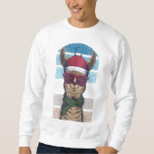 Weihnachtslama Sweatshirt (Vorderseite)