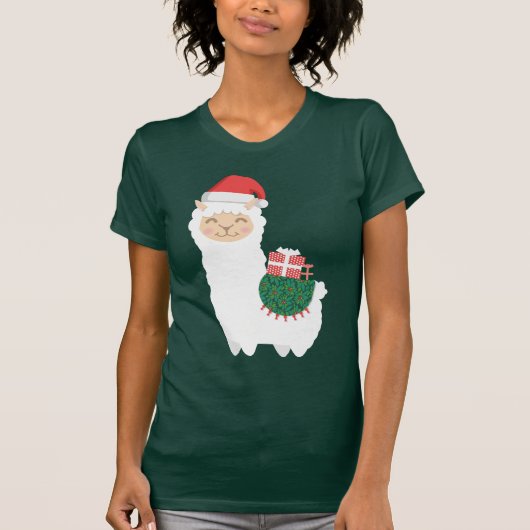 Weihnachtslama T-Shirt (Vorderseite)