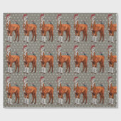 WEIHNACHTSlama u. -VOGEL Packpapier (Flach)