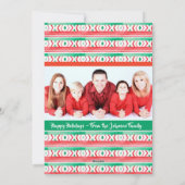 Weihnachtslama und Foto Feiertagskarte (Rückseite)