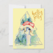 Weihnachtslama - Weihnachtskarte Feiertagskarte (Vorderseite)