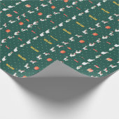 Weihnachtslama Wrapping Paper Roll Geschenkpapier (Ecke)