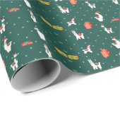Weihnachtslama Wrapping Paper Roll Geschenkpapier (Rolleneckpunkt)