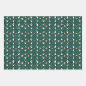 Weihnachtslama Wrapping Paper Sheets (3) 19"x29" Geschenkpapier Set (Vorderseite 2)