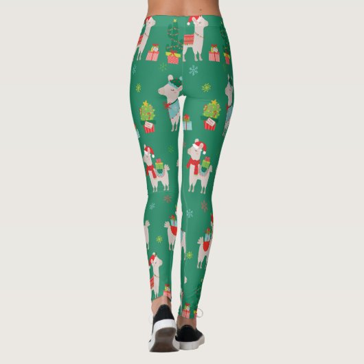 Weihnachtslamas Leggings (Rückseite)