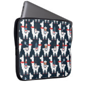 Weihnachtslamas nahtloses Muster Laptopschutzhülle (Vorne Rechts)