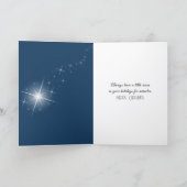 Weihnachtslamm beobachtet die Krippenszene Karte (Innenseite)
