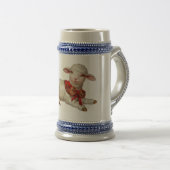 Weihnachtslamm Bierglas (VorderseiteRechts)