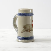 Weihnachtslamm Bierglas (Vorderseite Links)