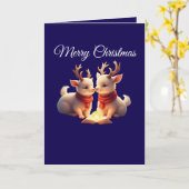 Weihnachtslamm-Faltgrußkarte Karte (Gelbe Blume)