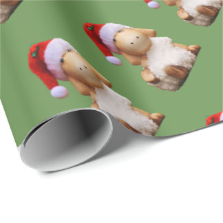 Weihnachtslamm Geschenkpapier