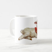 Weihnachtslamm Kaffeetasse (Vorderseite Links)