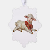 Weihnachtslamm Ornament Karte (Linke Ecke)