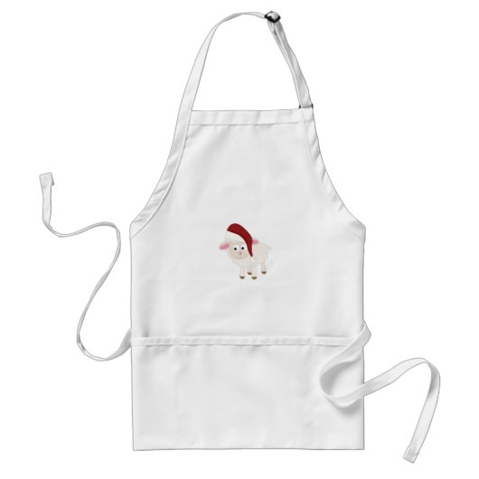 Weihnachtslamm Schürze (Vorne)