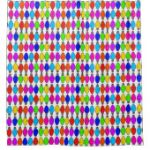 Weihnachtslampen Muster Duschvorhang (Vorderseite)