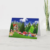 Weihnachtsland Feiertagskarte (Vorderseite)