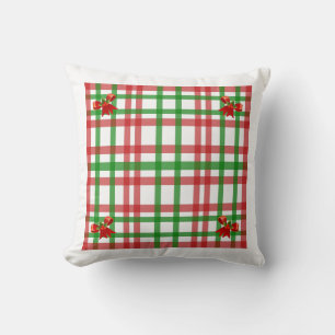 Weihnachtsland Kariert Kissen