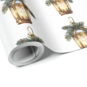 Weihnachtslandekunst Geschenkpapier (Rolleneckpunkt)