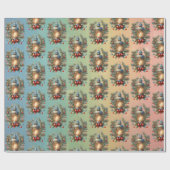 Weihnachtslandekunst Geschenkpapier (Flach)