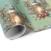 Weihnachtslandekunst Geschenkpapier (Rolleneckpunkt)
