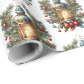Weihnachtslandekunst Geschenkpapier (Rolleneckpunkt)