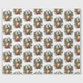 Weihnachtslandekunst Geschenkpapier (Flach)