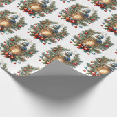 Weihnachtslandekunst Geschenkpapier (Ecke)