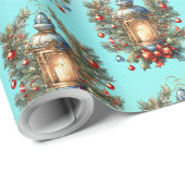 Weihnachtslandekunst Geschenkpapier (Rolleneckpunkt)
