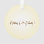 Weihnachtslandekunst Ornament (Rückseite)