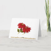 Weihnachtslandkarte Feiertagskarte (Rückseite)