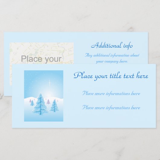 Weihnachtslandschaft (Vorne/Hinten)