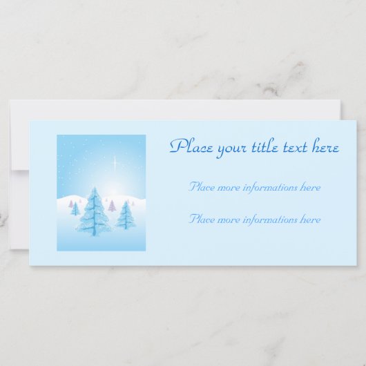 Weihnachtslandschaft (Vorderseite)