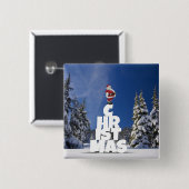 Weihnachtslandschaft Button (Vorne & Hinten)