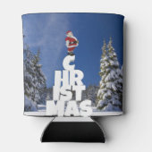 Weihnachtslandschaft Dosenkühler (Rückseite)