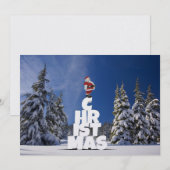 Weihnachtslandschaft Einladung (Vorne/Hinten)