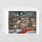 Weihnachtslandschaft Feiertagskarte (Vorderseite)