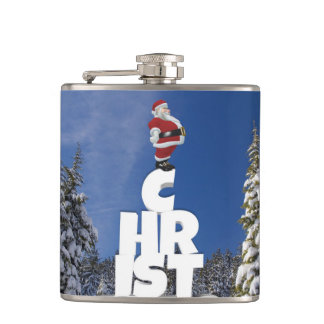 Weihnachtslandschaft Flachmann