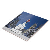 Weihnachtslandschaft Fliese (Seite)