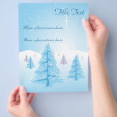Weihnachtslandschaft Flyer (Hand)