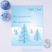 Weihnachtslandschaft Flyer (Einzeln)