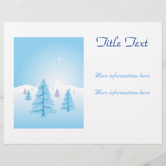 Weihnachtslandschaft Flyer (Vorne)