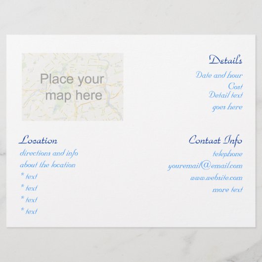 Weihnachtslandschaft Flyer (Hinten)