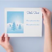 Weihnachtslandschaft Flyer (Hand)