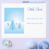 Weihnachtslandschaft Flyer (Einzeln)