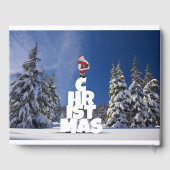 Weihnachtslandschaft Gästebuch (Rückseite)