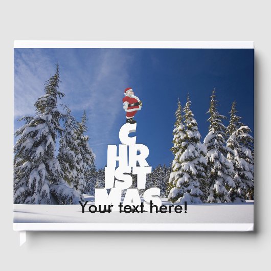 Weihnachtslandschaft Gästebuch (Vorderseite)